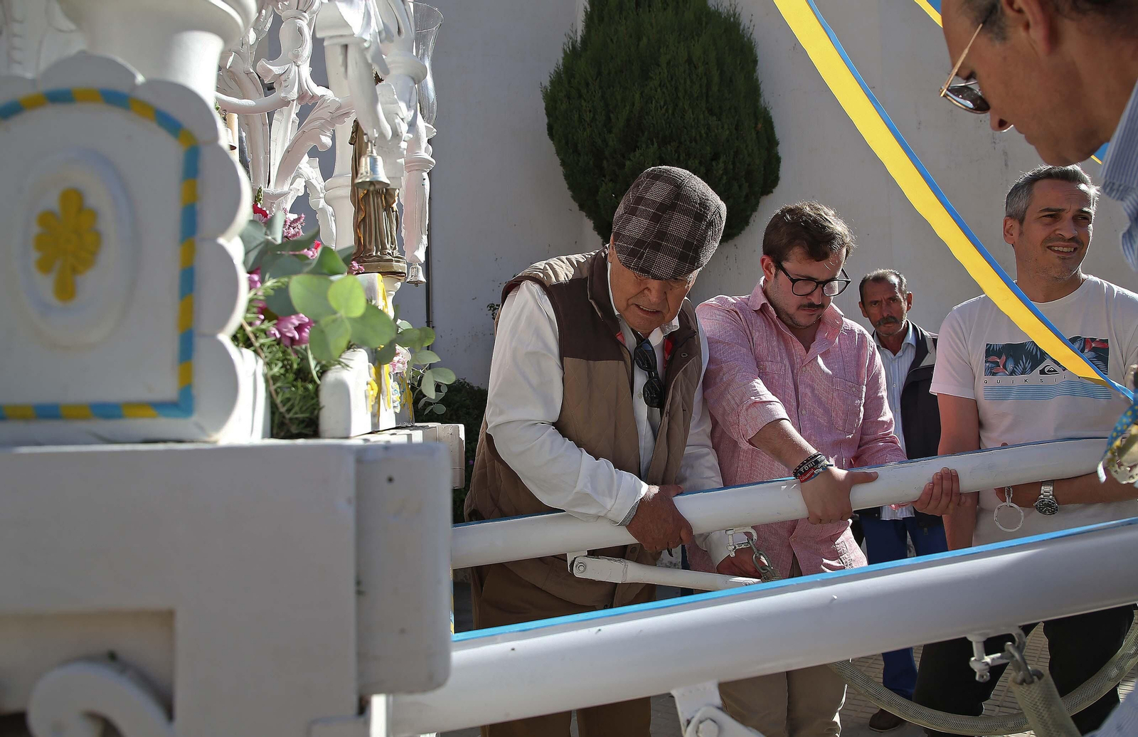 El comienzo de la peregrinación de la Hermandad del Rocío de Algeciras, en imágenes