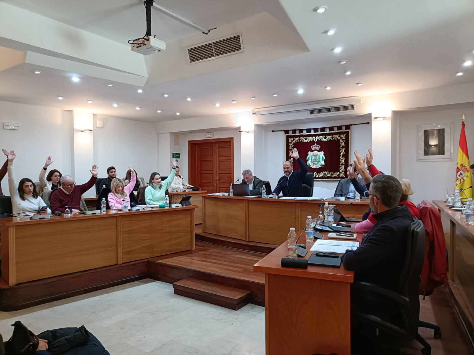 El Pleno de Los Barrios celebrado este martes.