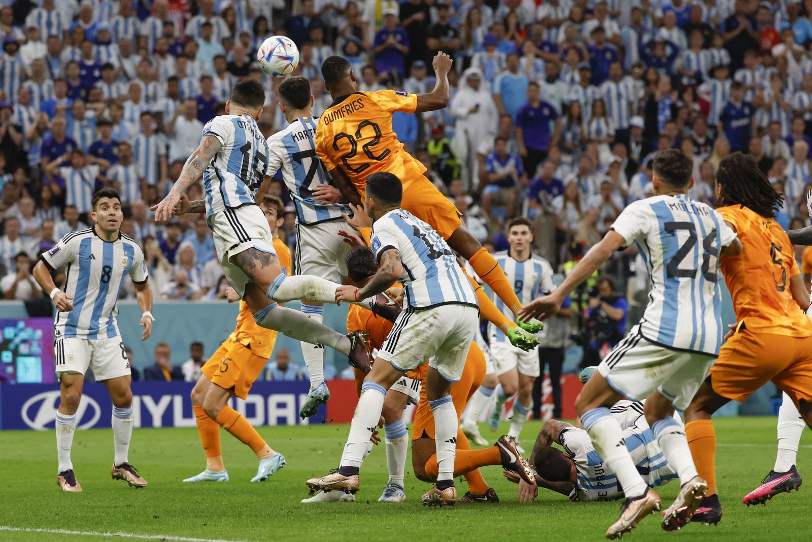 Las imágenes del Países Bajos - Argentina en los cuartos de final del Mundial de Qatar