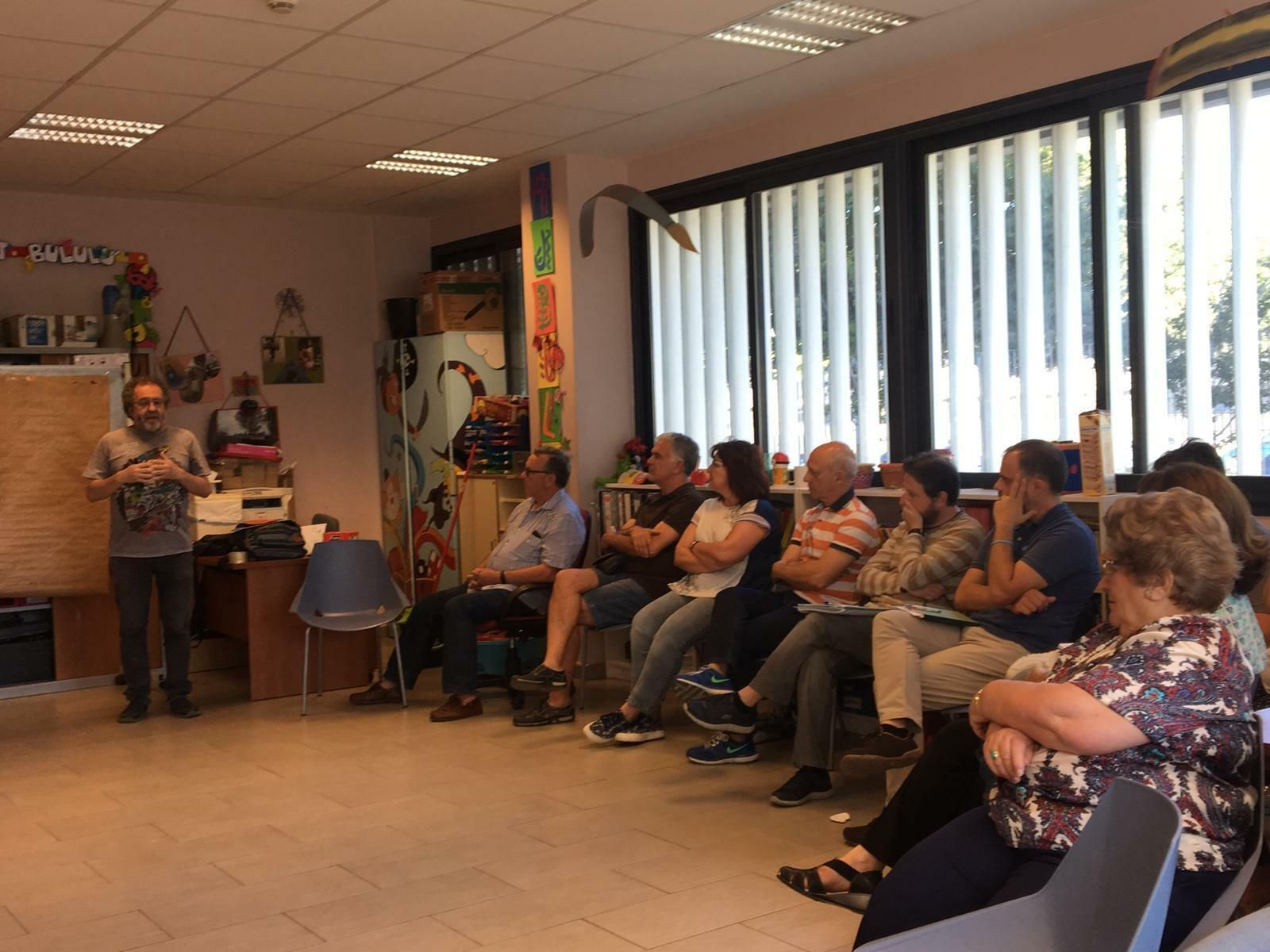 Un instante de la asamblea de Ganemos Jerez celebrada este lunes. Un instante de la asamblea de Ganemos Jerez celebrada este lunes.
