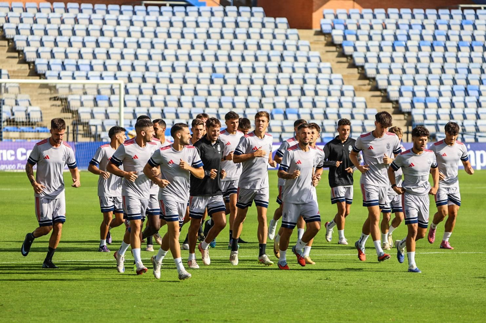 Imágenes del entrenamiento del Recreativo de Huelva en el estadio Nuevo Colombino