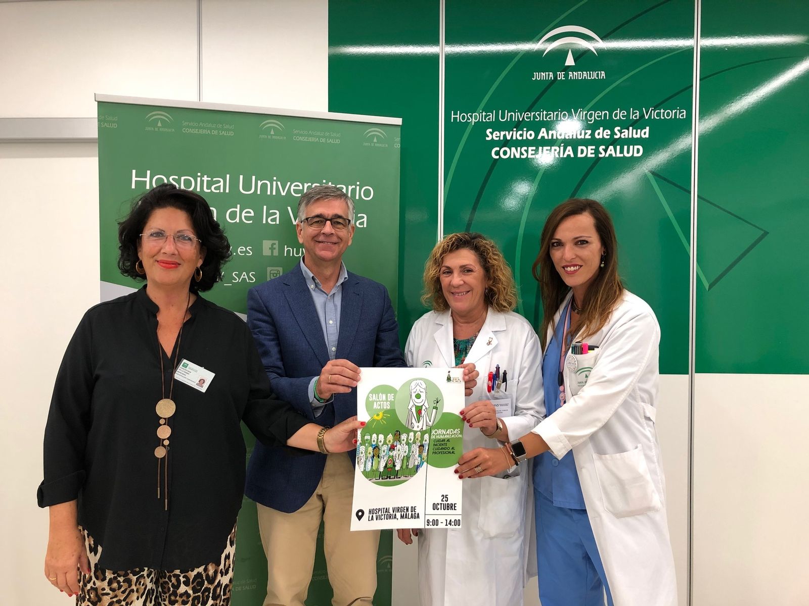 Acto de inauguración de la jornada en el hospital Clínico de Málaga.