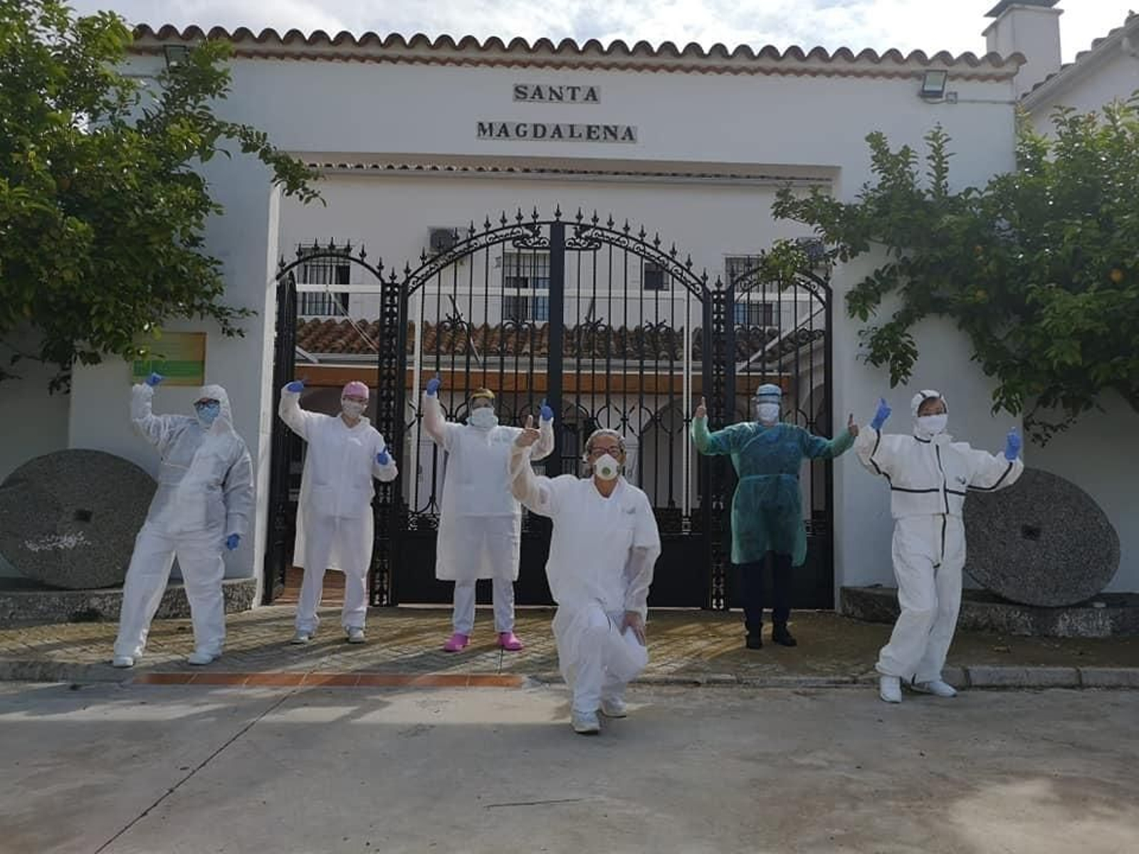 Trabajadores de la residencia de Fuente Palmera. Trabajadores de la residencia de Fuente Palmera.