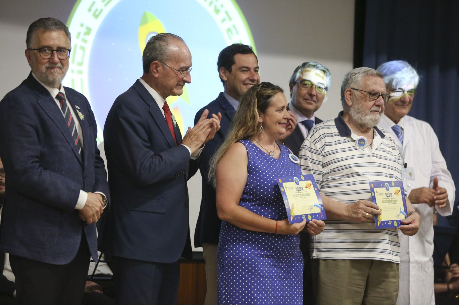 Las fotos de la presentación de la nave espacial de la Asociación contra el Cáncer en Málaga