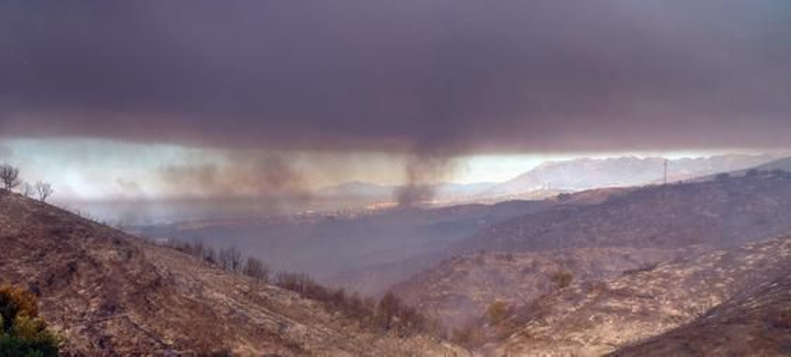 El incendio forestal, en imágenes