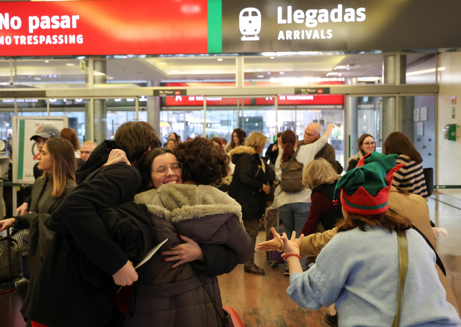 Reencuentros por Navidad en Málaga (fotos)