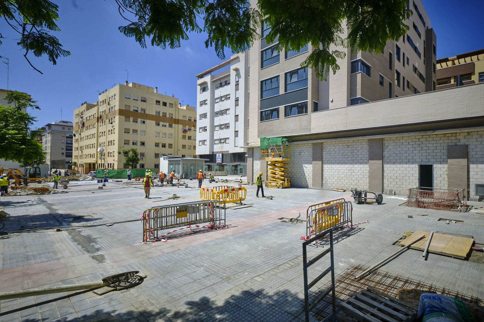 Obras de urbanización en el exterior de Abárzuza