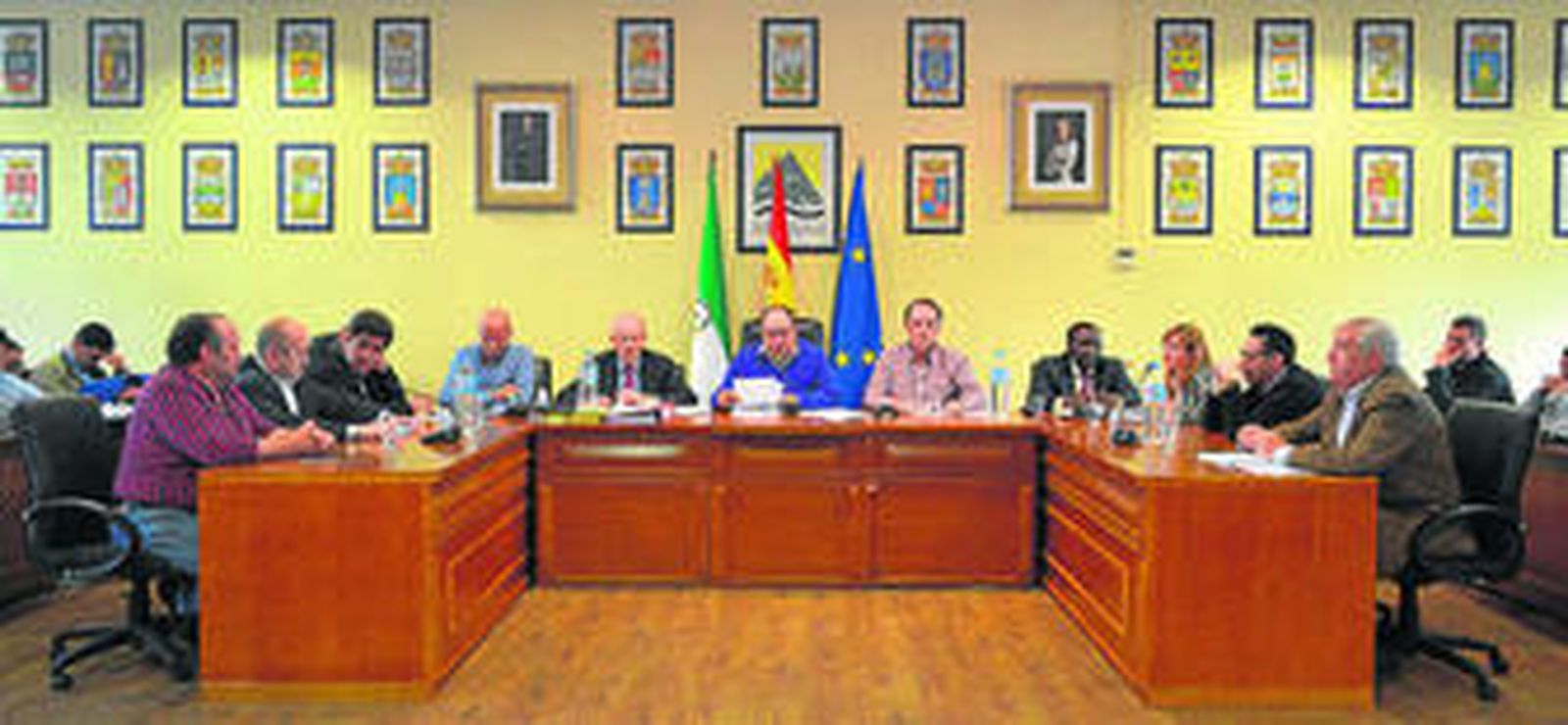Pleno de la Mancomunidad, ayer.