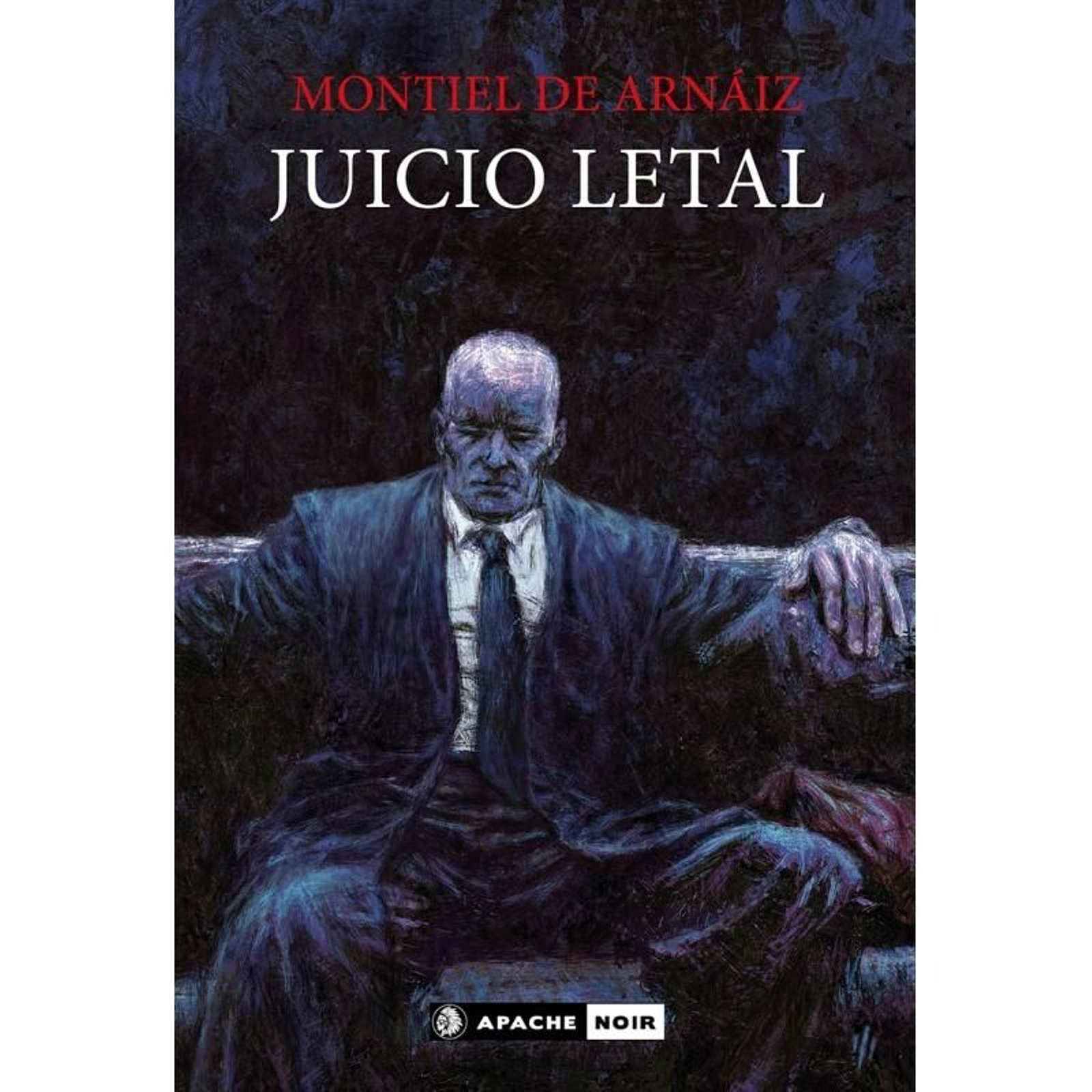 Portada de la novela 'Juicio letal' de Montiel de Arnáiz ilustrada por José Alberto Hernández