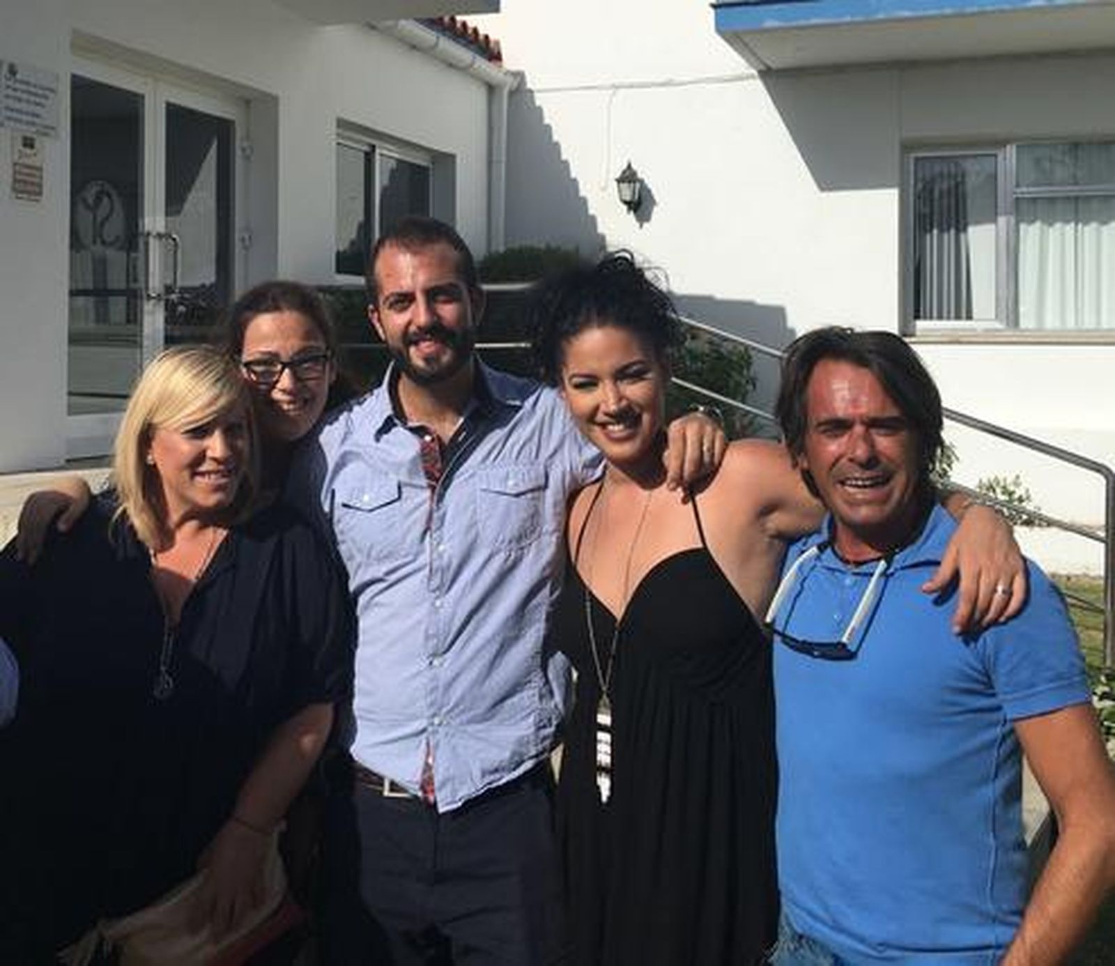 Carolina Marchante, Rocío Velarde, Pablo Magic, Eva Lora y Juanma Ortíz en un momento del  homenaje.

Foto: Ignacio Casas de Ciria