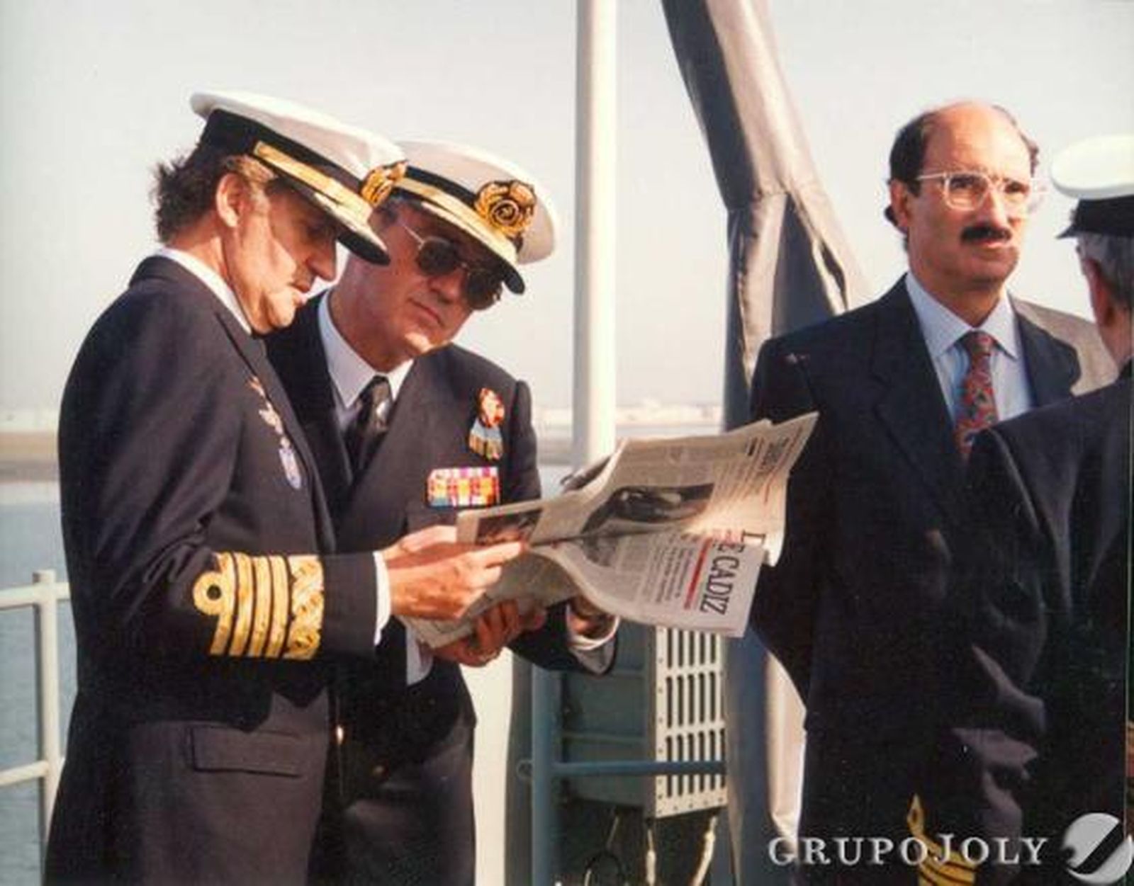 El Rey, durante una visita a San Fernando en 1992.