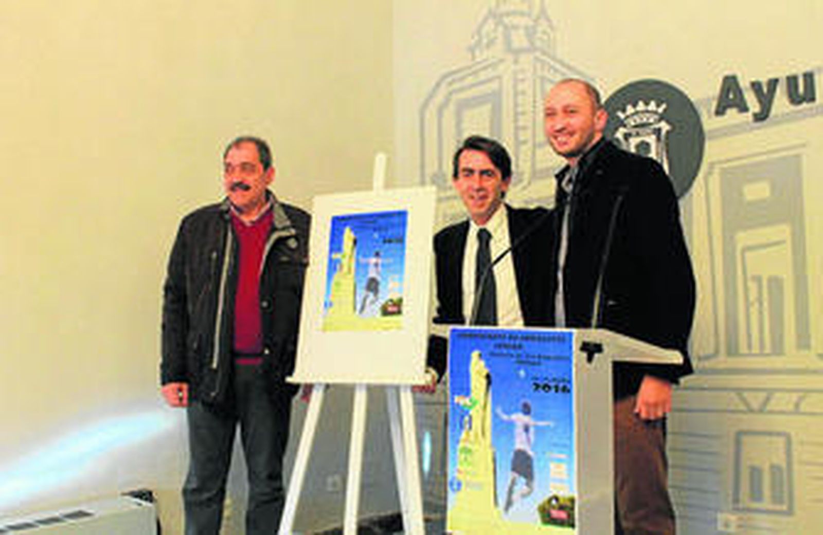 Juan Carlos Longo, Antonio Ramos y Carlos Longo, ayer durante la presentación del torneo.
