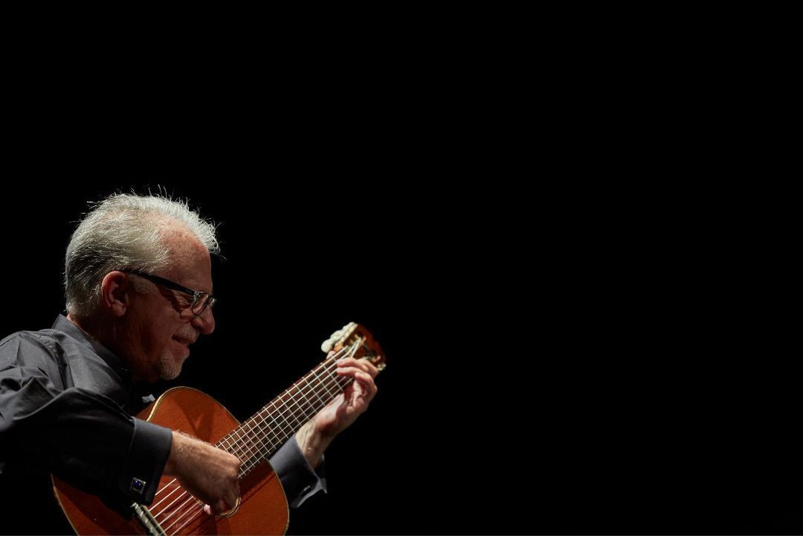 El guitarrista Pepe Romero en uno de sus últimos conciertos.