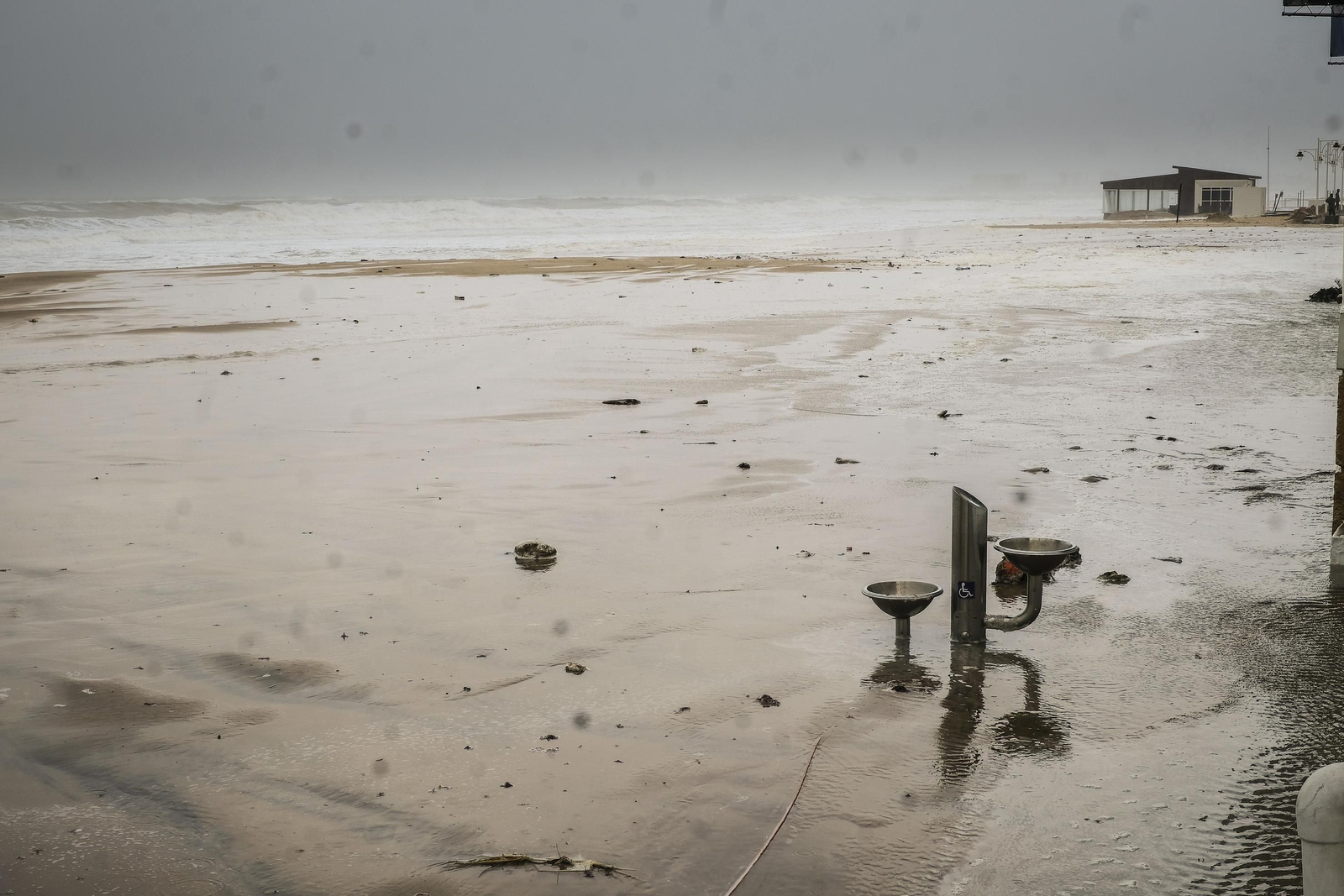 Efectos del temporal en Cádiz