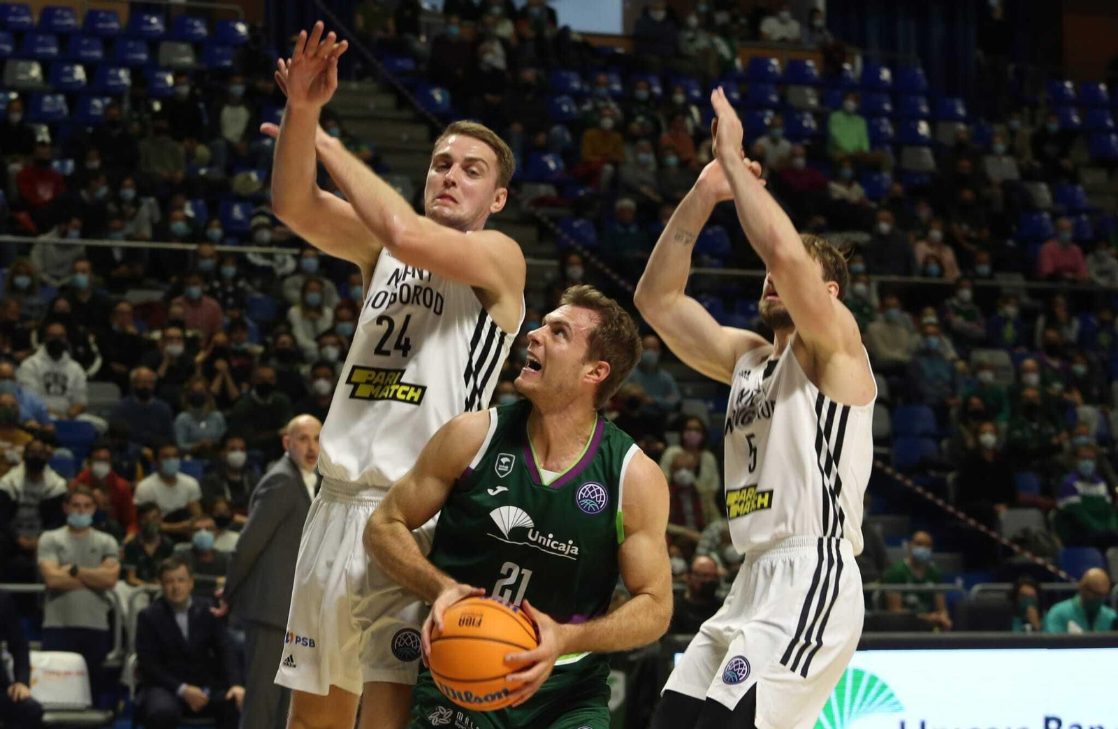 El Unicaja-Nizhny Novgorod, en fotos