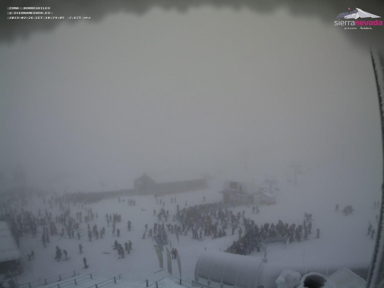 Imagen tomada por las cámaras de Cetursa de la estación hoy domingo.