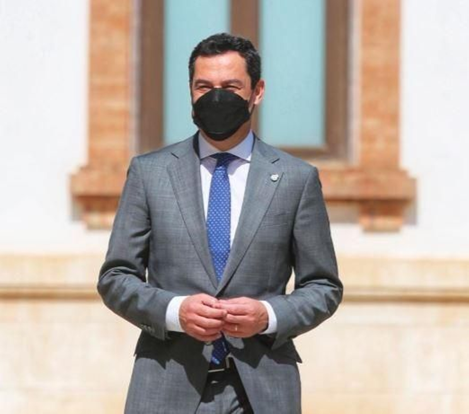 El presidente de la Junta de Andalucía, Juanma Moreno, este lunes en Málaga.