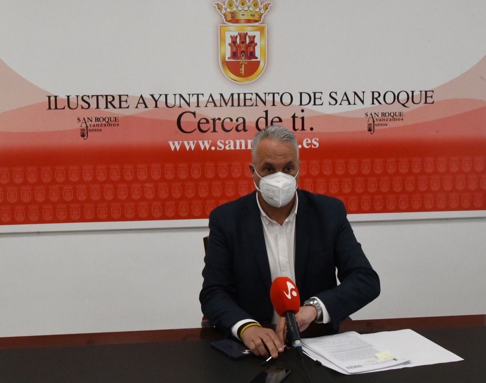 Juan Carlos Ruiz Boix, con mascarilla, en una comparecencia reciente.