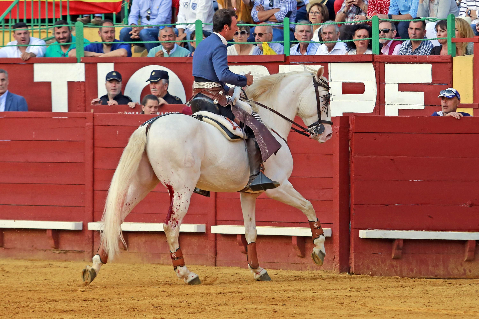Corrida de Rejones en la plaza de Toros de Jerez