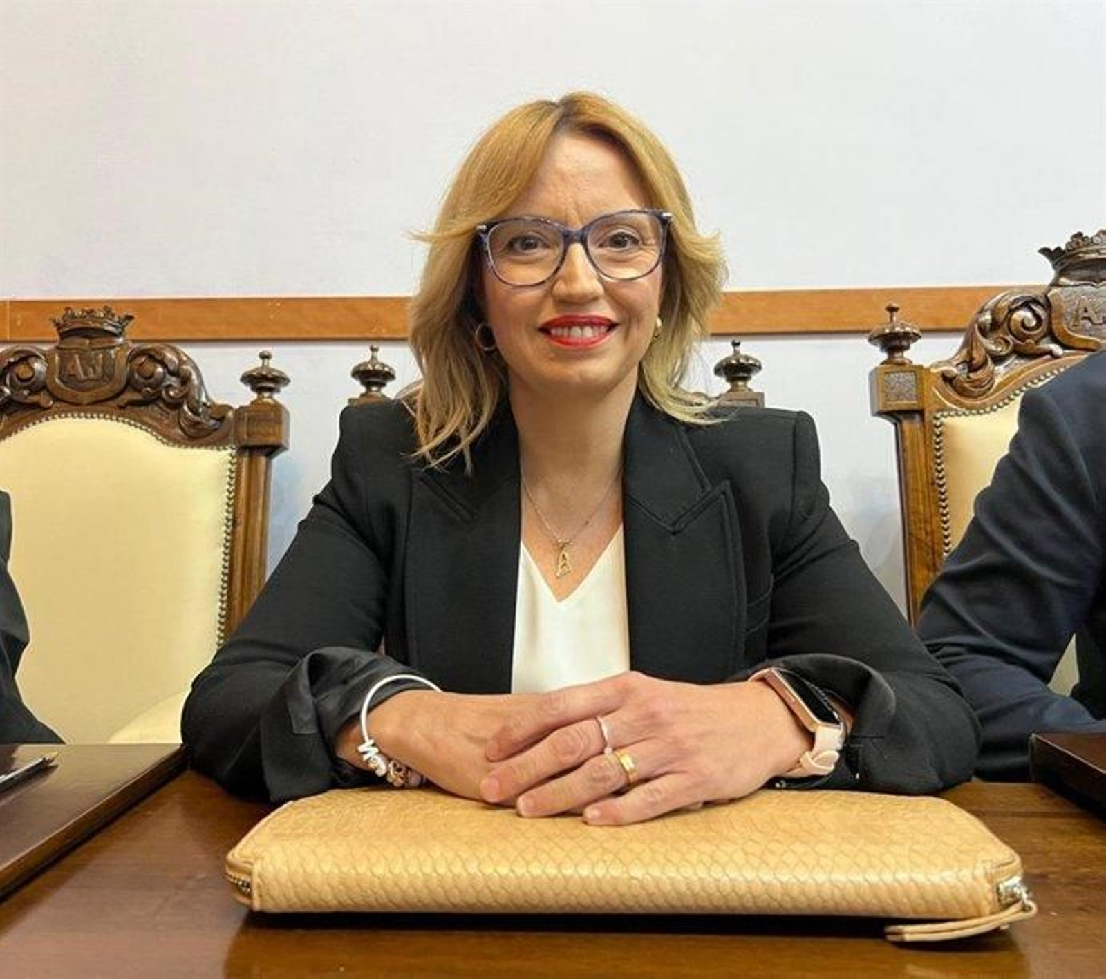 La concejal Mari Carmen Angulo.