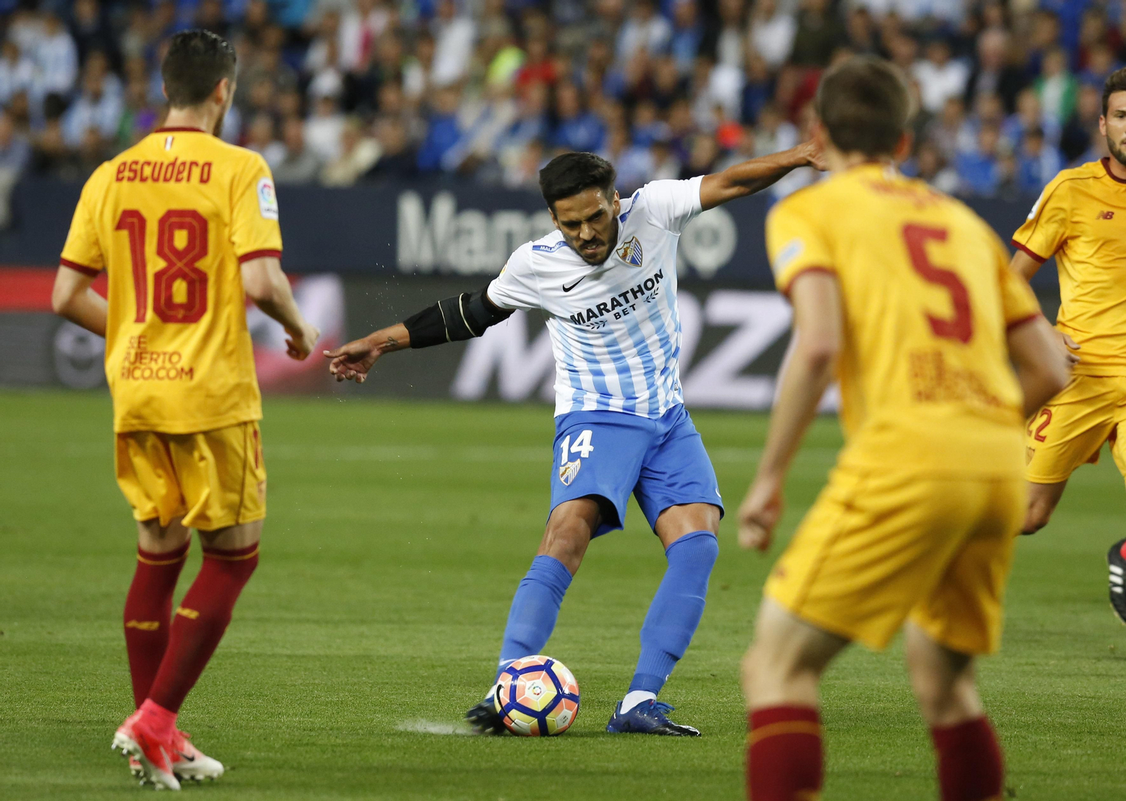 El Málaga-Sevilla, en imágenes