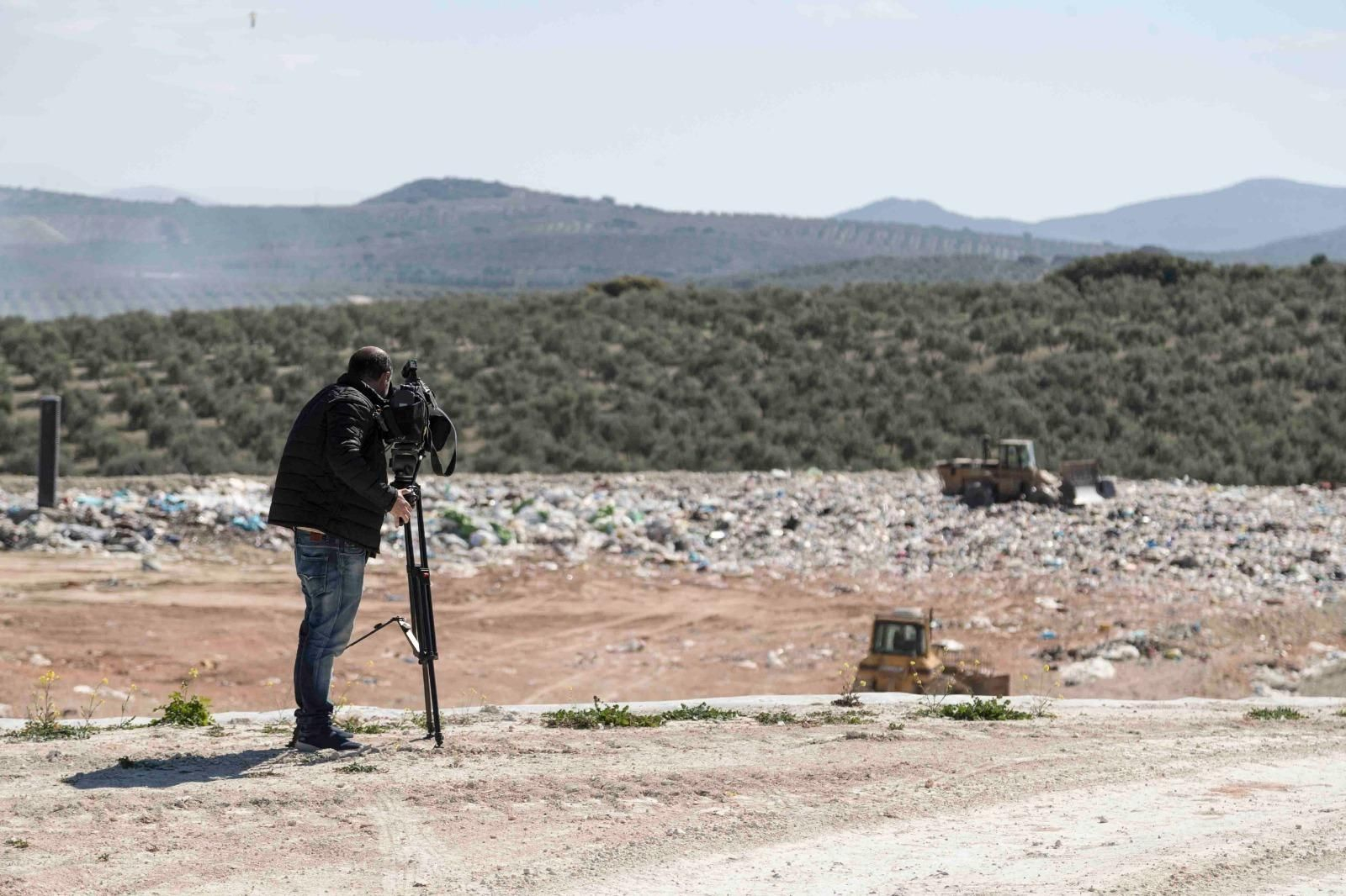 Una vista del vertedero que forma parte de la planta de tratamiento de residuos del Consorcio Estepa-Sierra Sur, en el que José Antonio Mañas sigue siendo secretario.