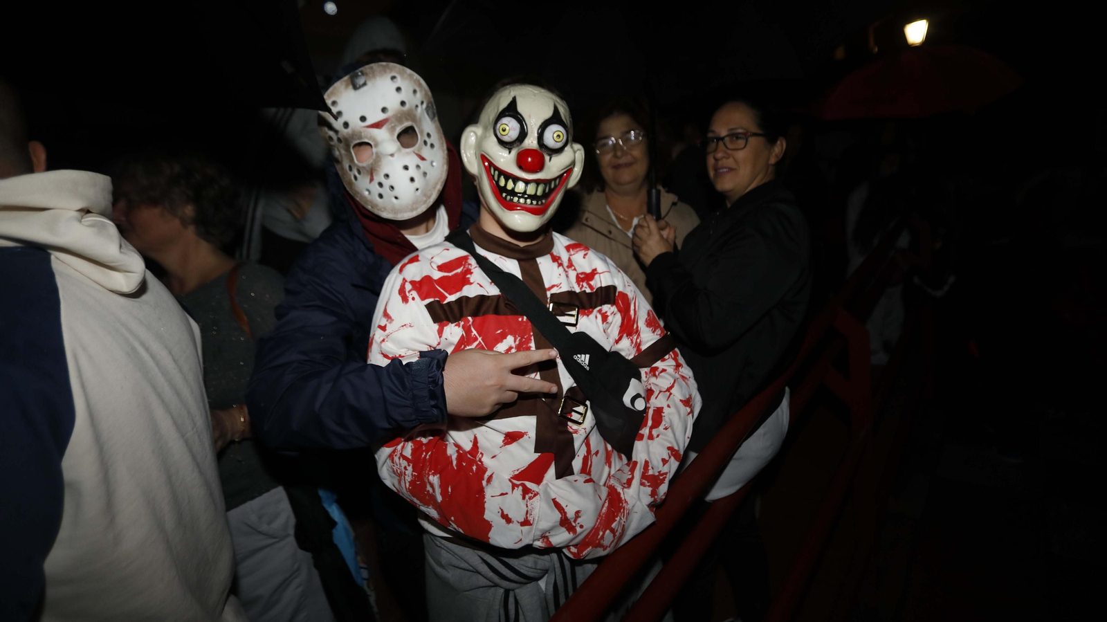 La noche de Halloween en la casa del terror