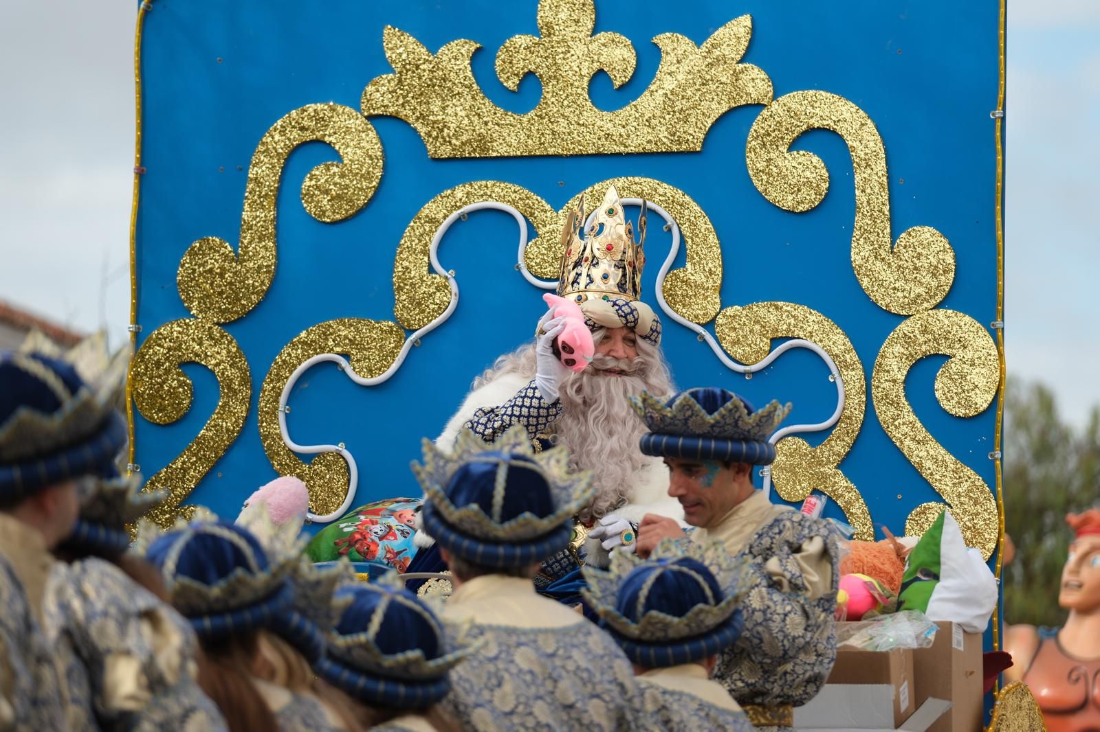 La carroza del Rey Melchor en Ronda.