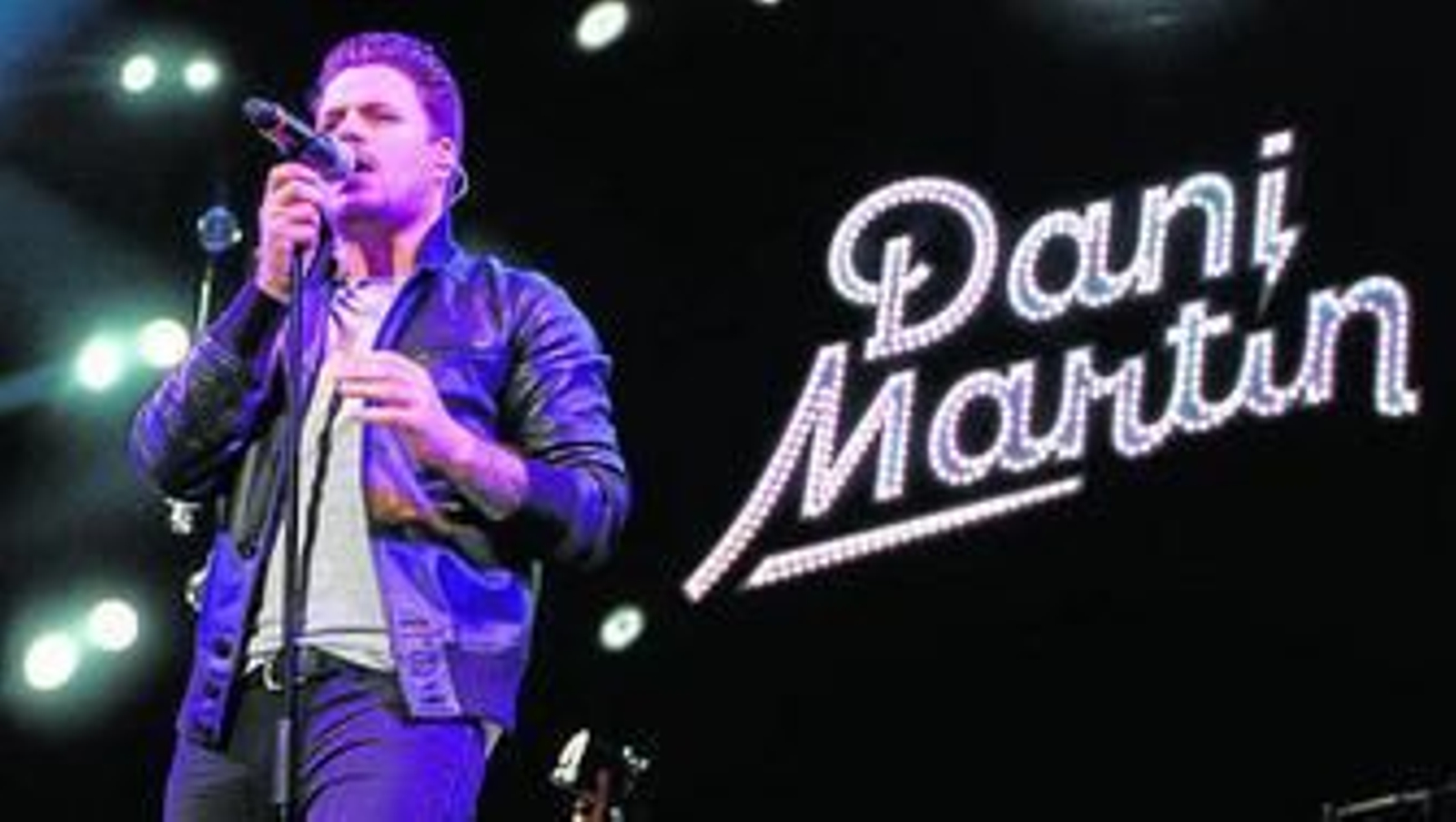 El artista Dani Martín en uno de sus conciertos.