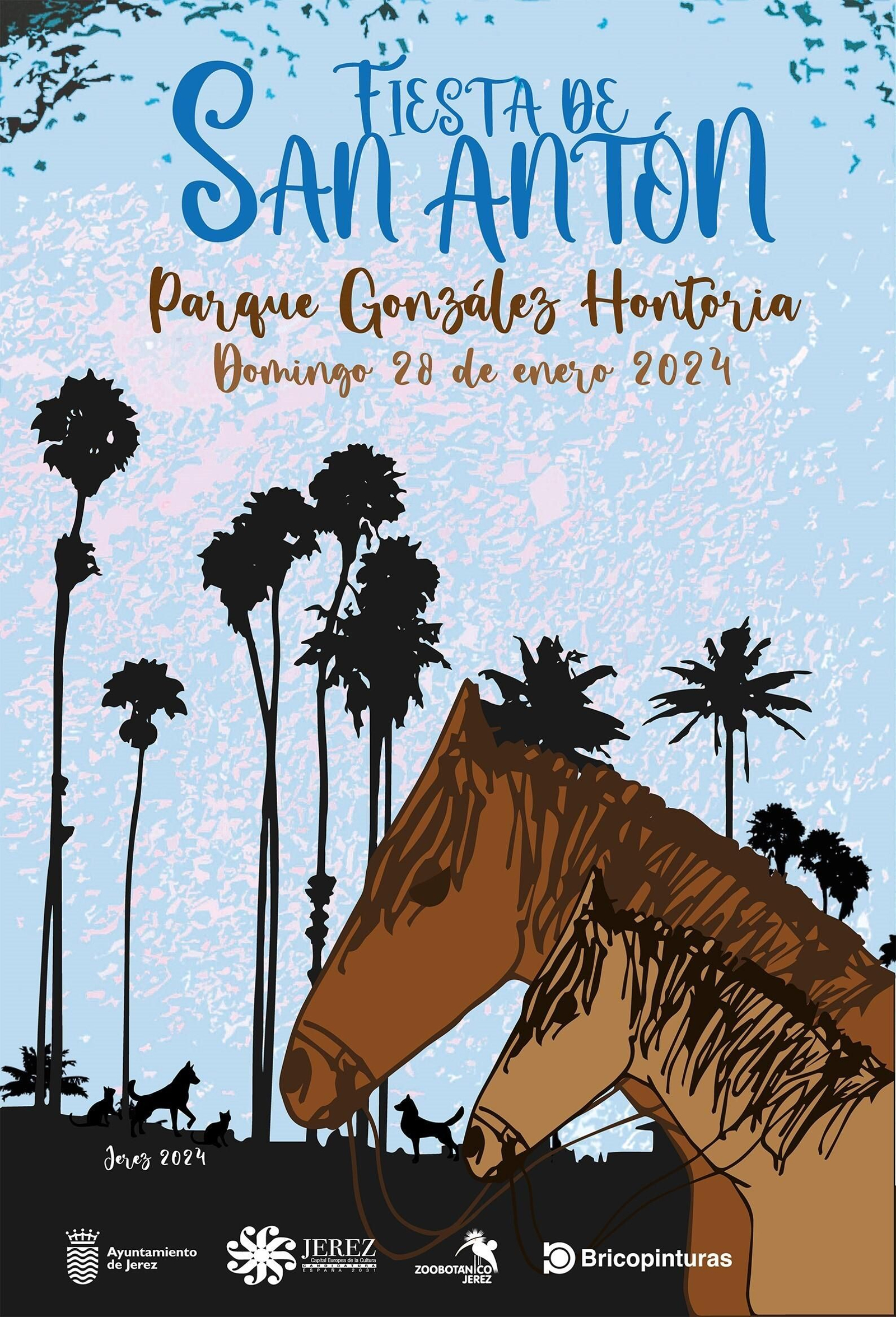 Cartel de San Antón 2024 en Jerez. Cartel de San Antón 2024 en Jerez.