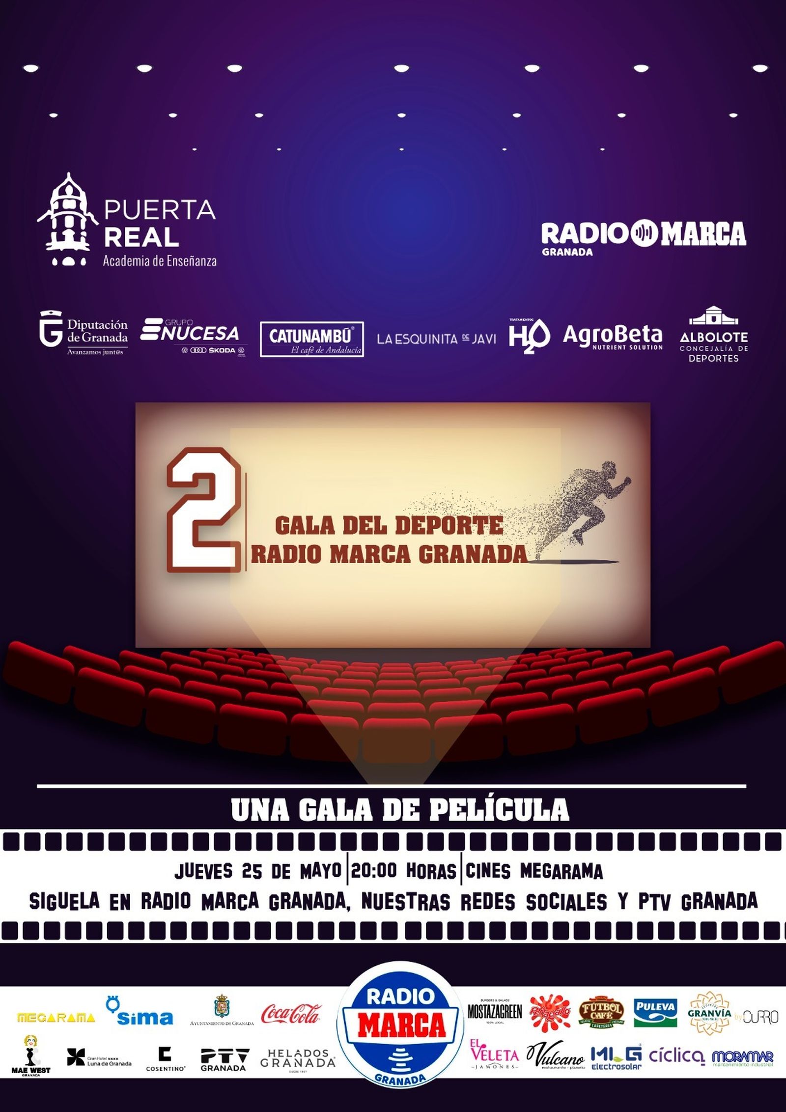 Cartel anunciador de la Gala de Radio Marca Granada