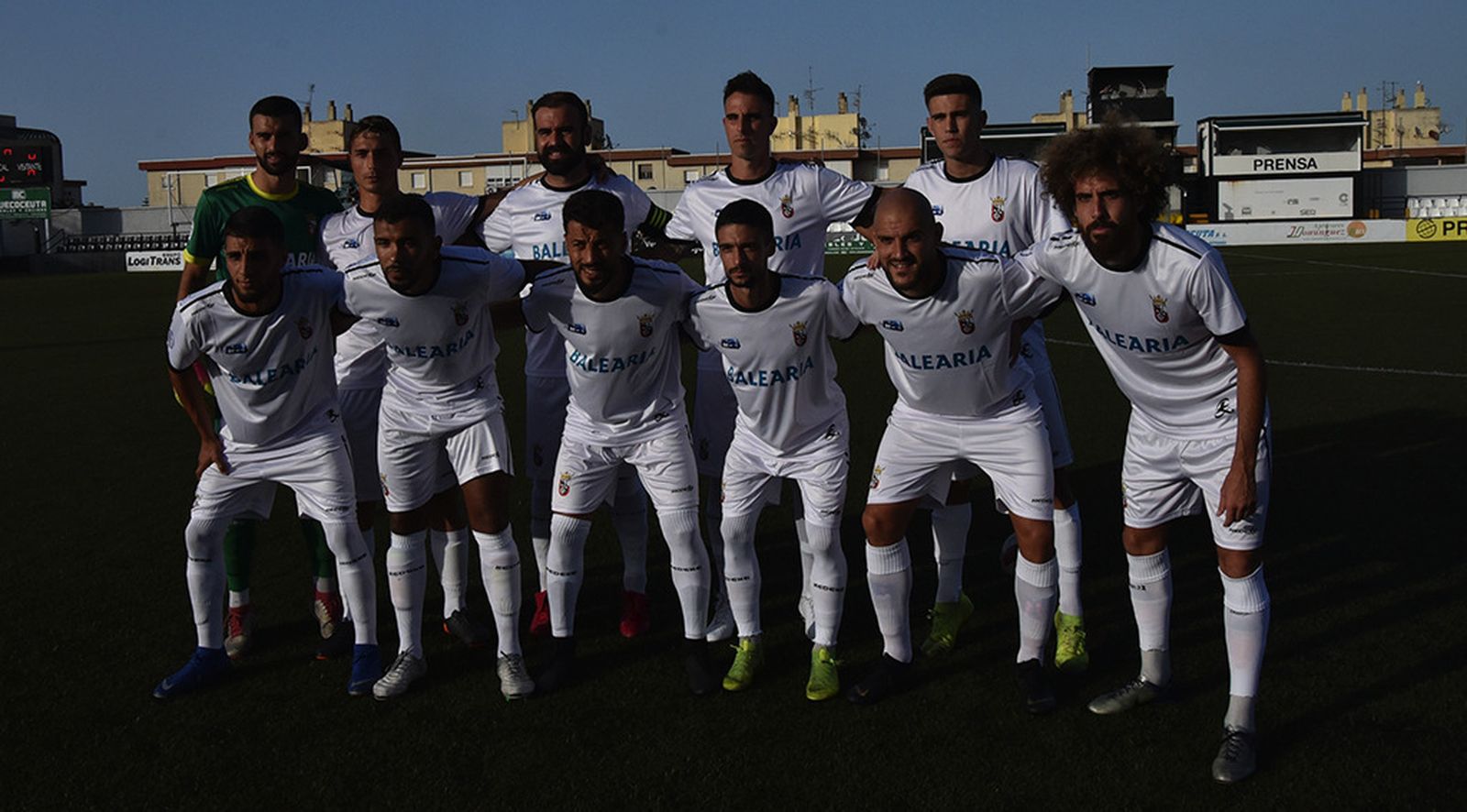 Formación inicial de la AD Ceuta FC en el partido con el Algeciras del pasado jueves