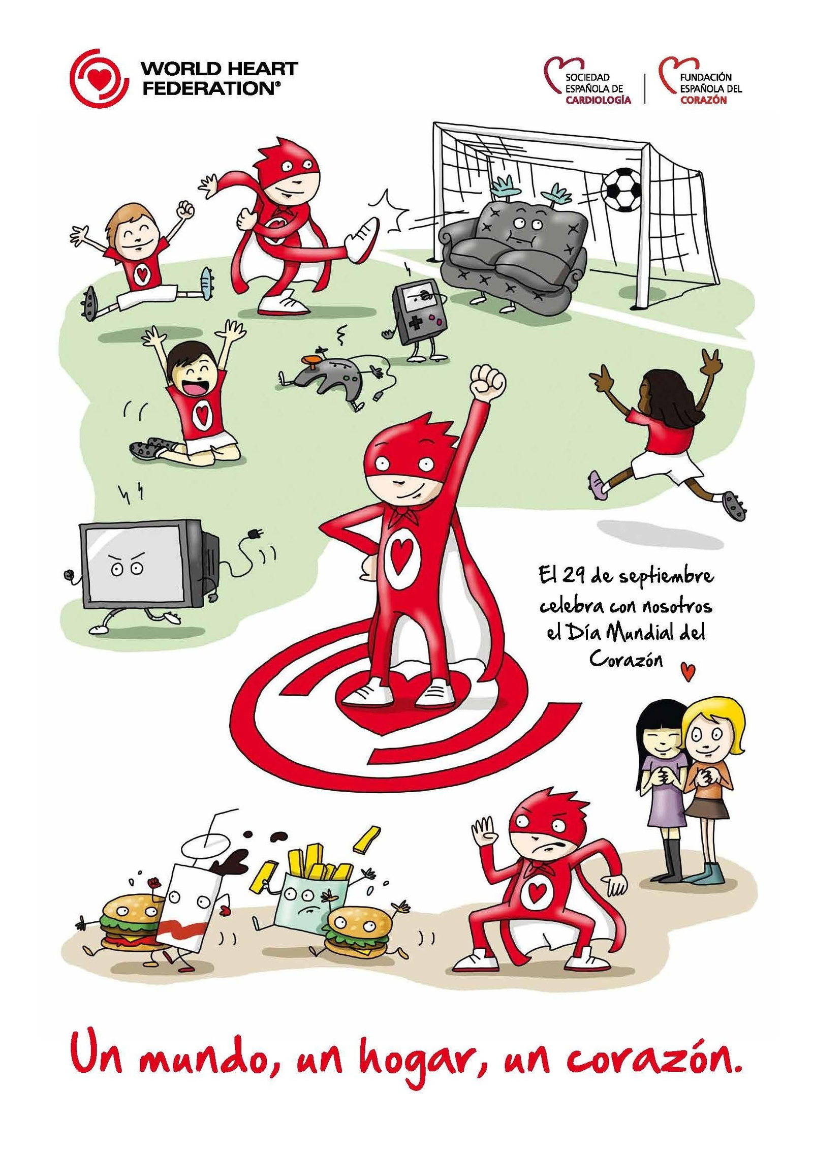 Cartel del Día Mundial del Corazón 2019.