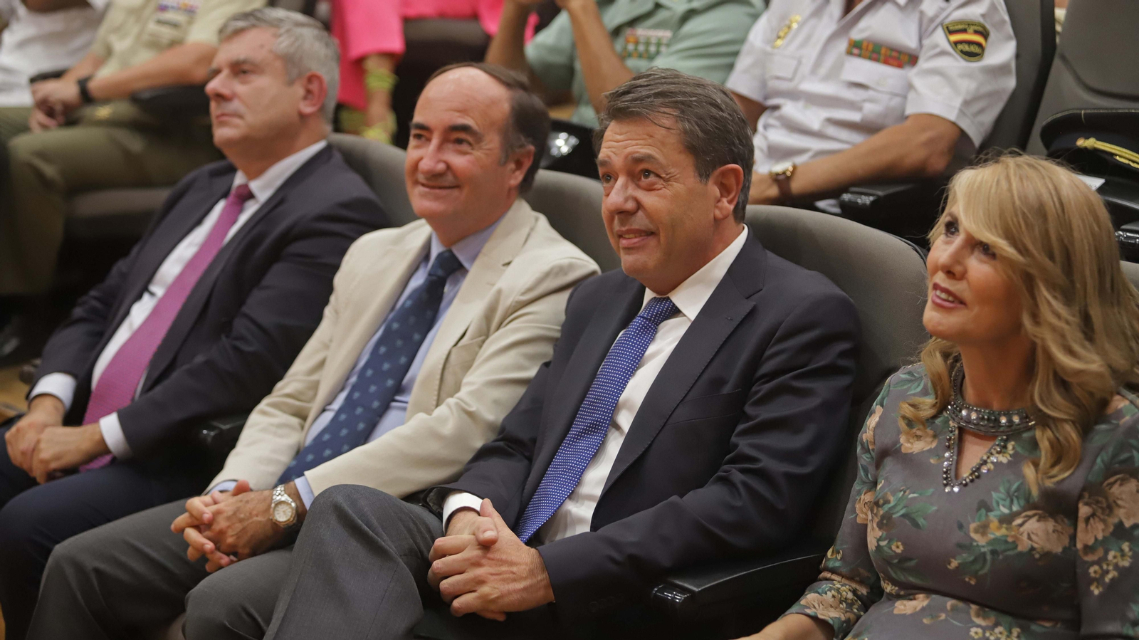 Fotos de la presentación del cuadro 'La Batalla de Algeciras' de Augusto Ferrer-Dalmau para el Puerto de Algeciras