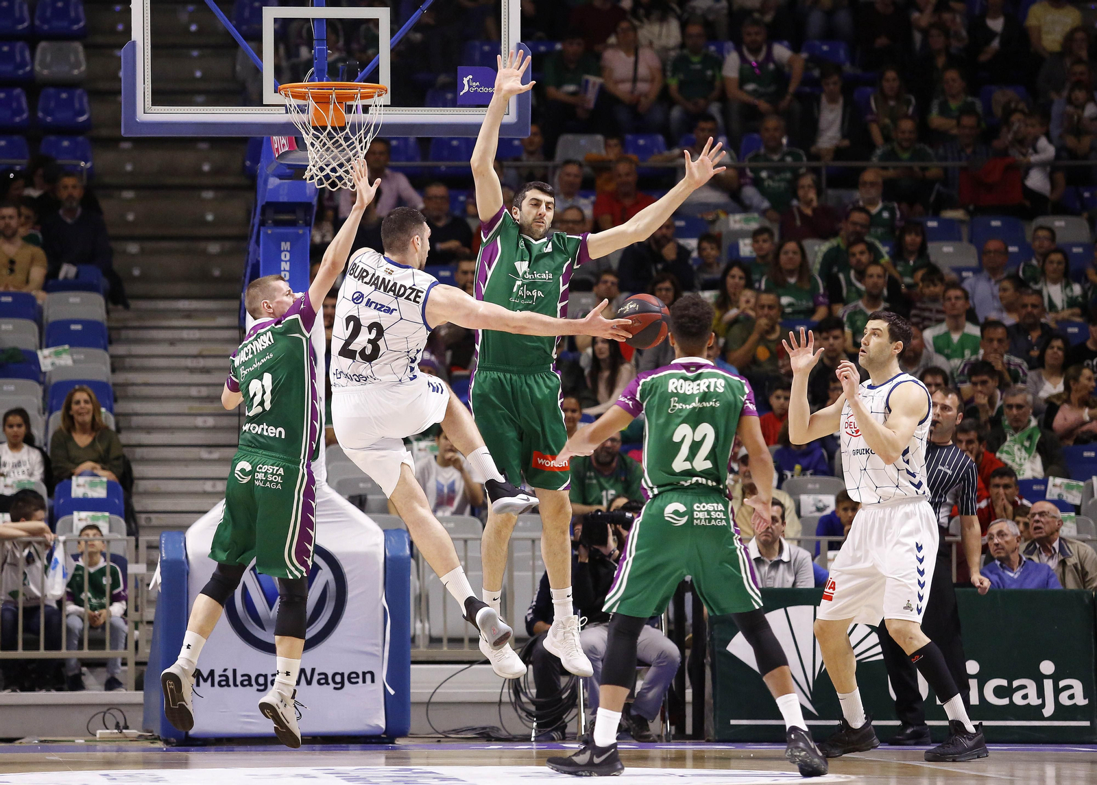 Los cinco años de Adam Waczynski en el Unicaja, en fotos