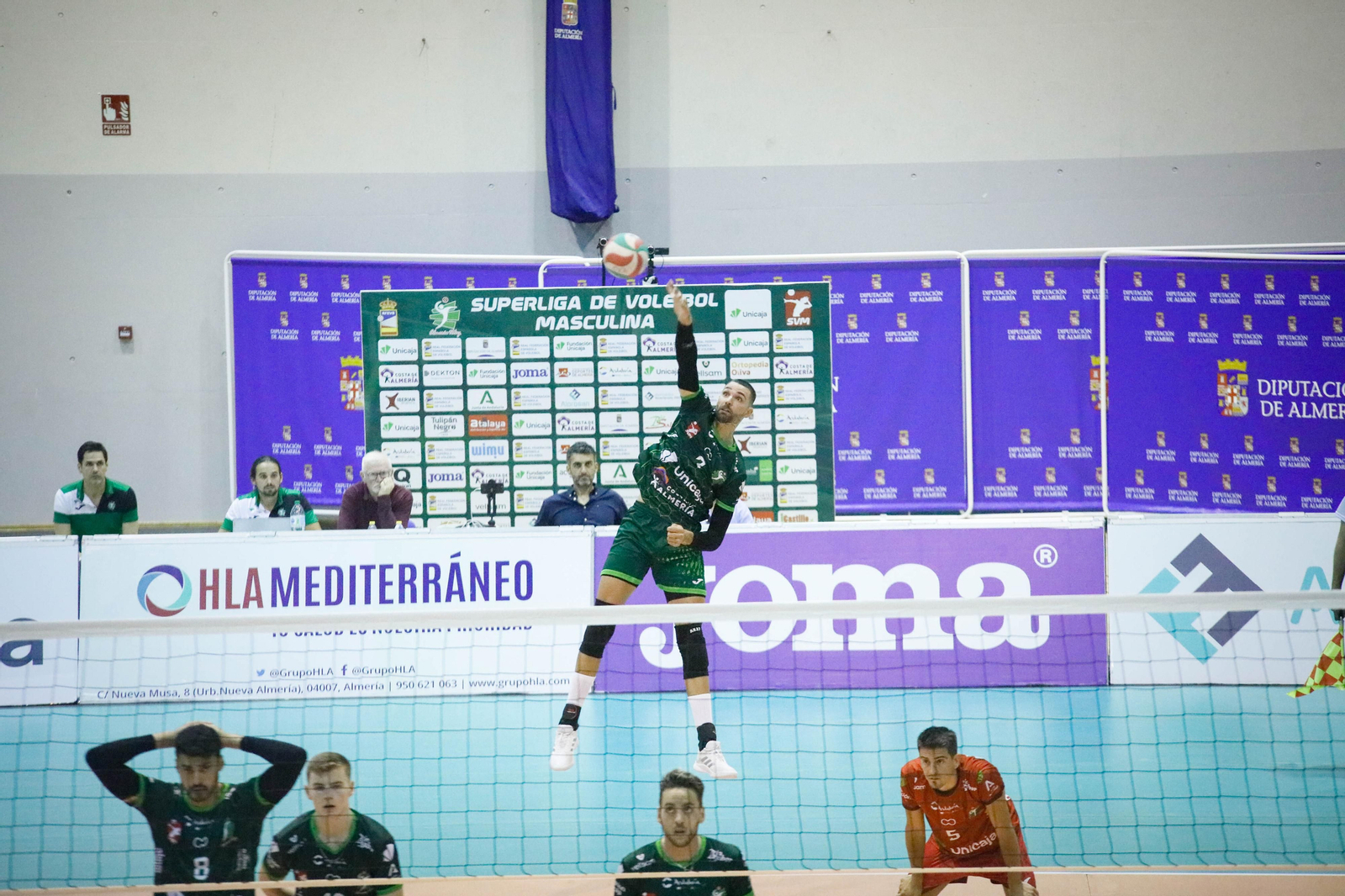Imágenes del partido entre Unicaja Almería y Grupo Herce Soria