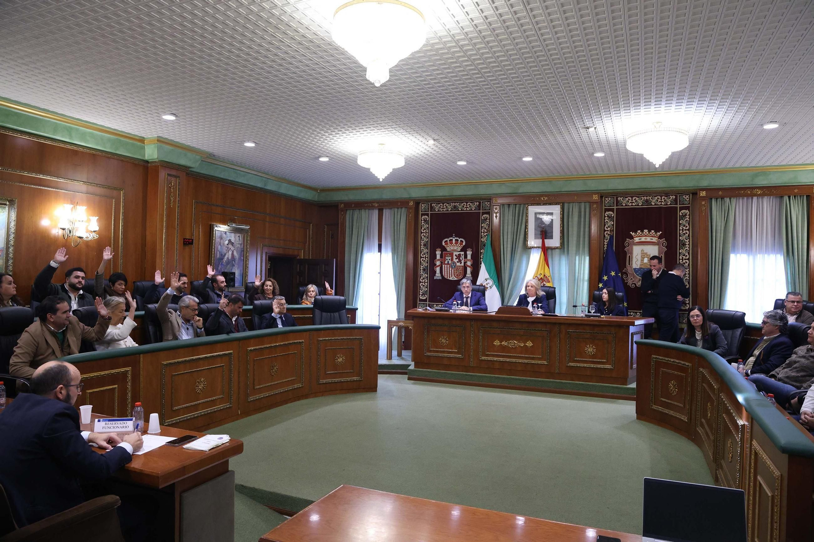 Un momento del Pleno celebrado hoy.