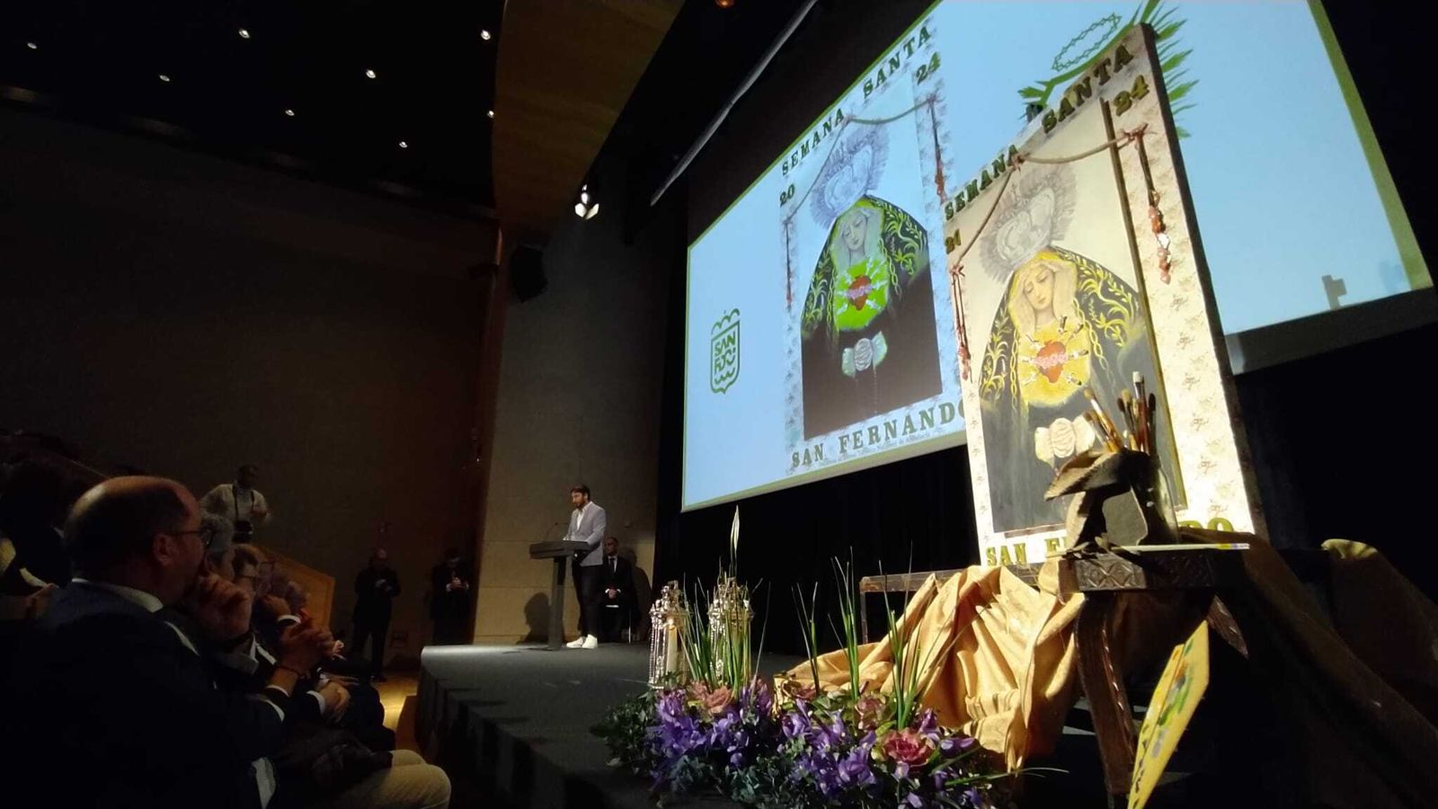 Acto de presentación del cartel de la Semana Santa de San Fernando del año pasado.