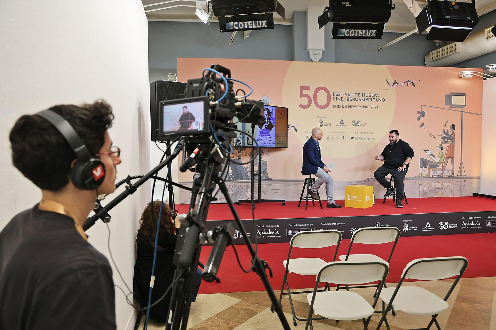 Imágenes del ambiente en el Festival de Cine Iberoamericano de Huelva en la jornada de Martes