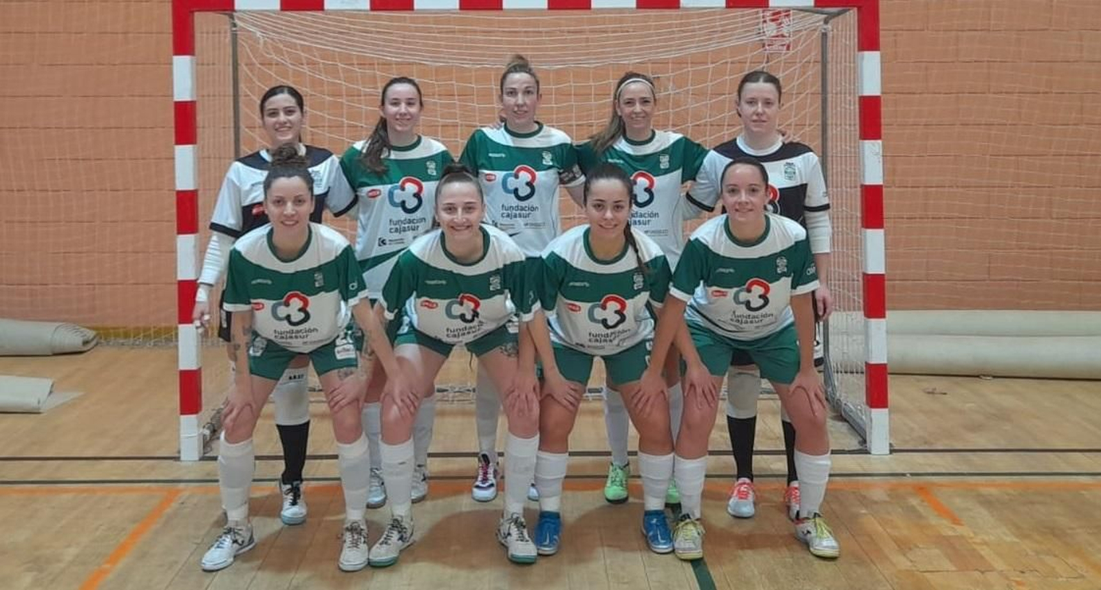 Formación inicial del Cajasur Deportivo Córdoba ante el Xaloc.