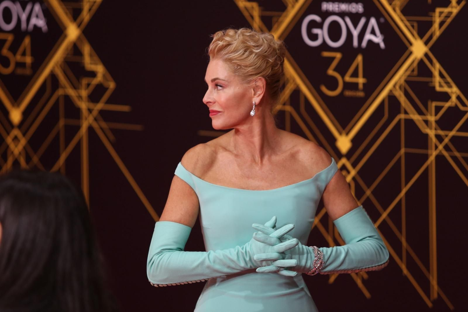 Belén Rueda, en la alfombra roja de los Goya en Málaga.