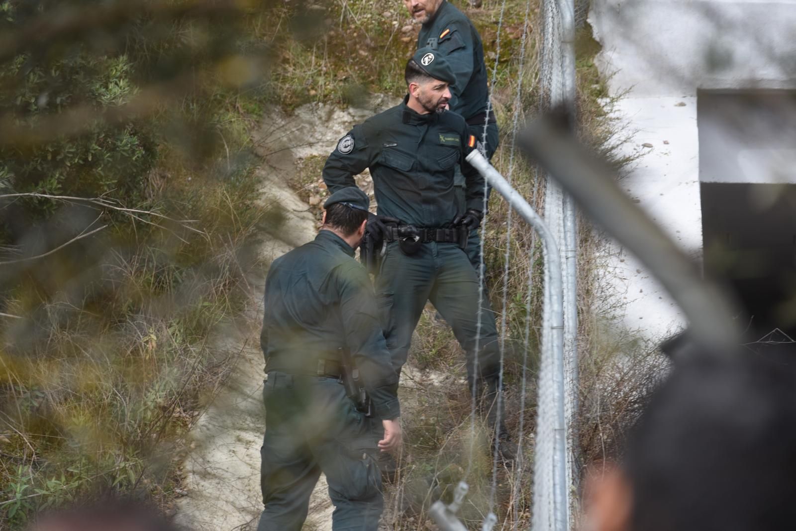 Los trabajos en las vías de la alta velocidad tras el accidente de Adamuz
