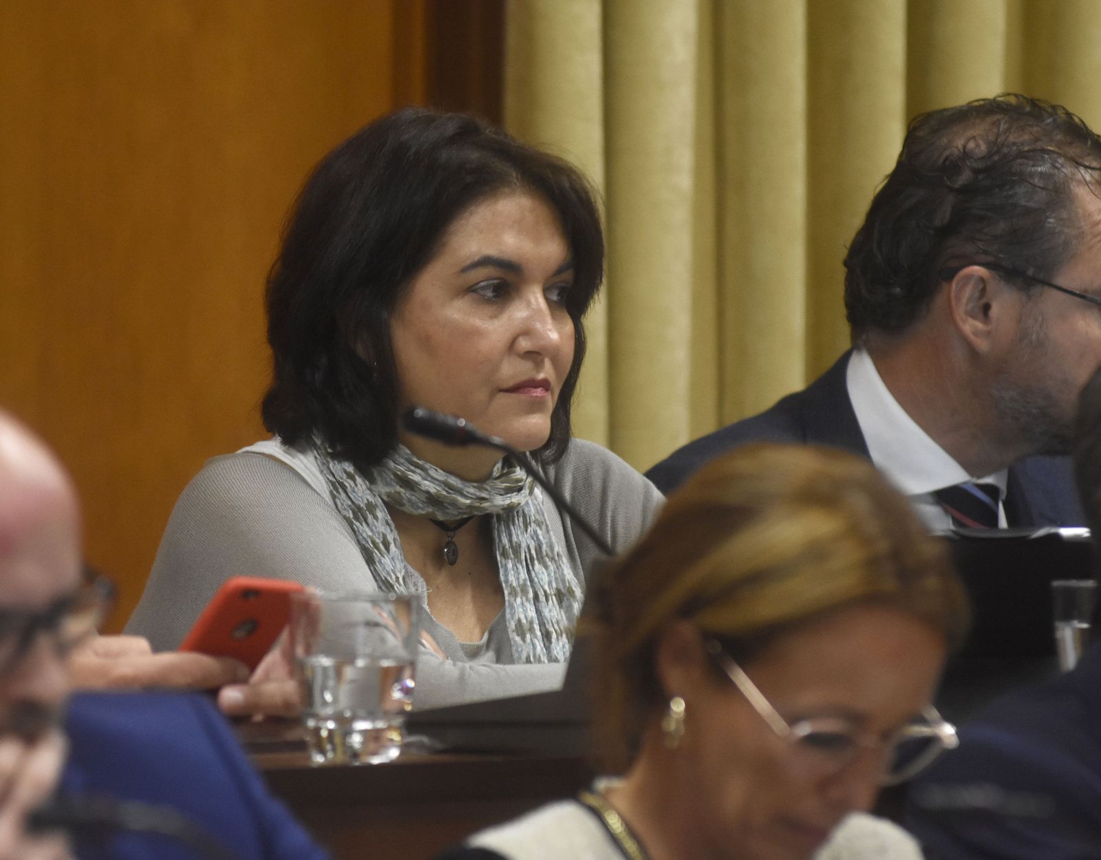 Eva Timoteo, durante un Pleno municipal.