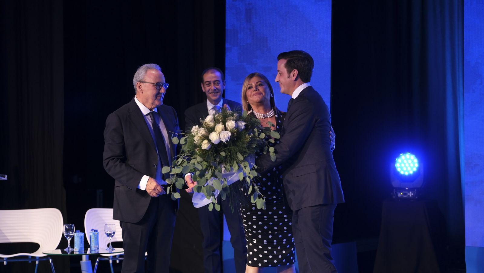 Imágenes del reconocimiento  como Presidente de Honor de la Asociación de Empresarios del Mármol, Francisco Martínez Cosentino