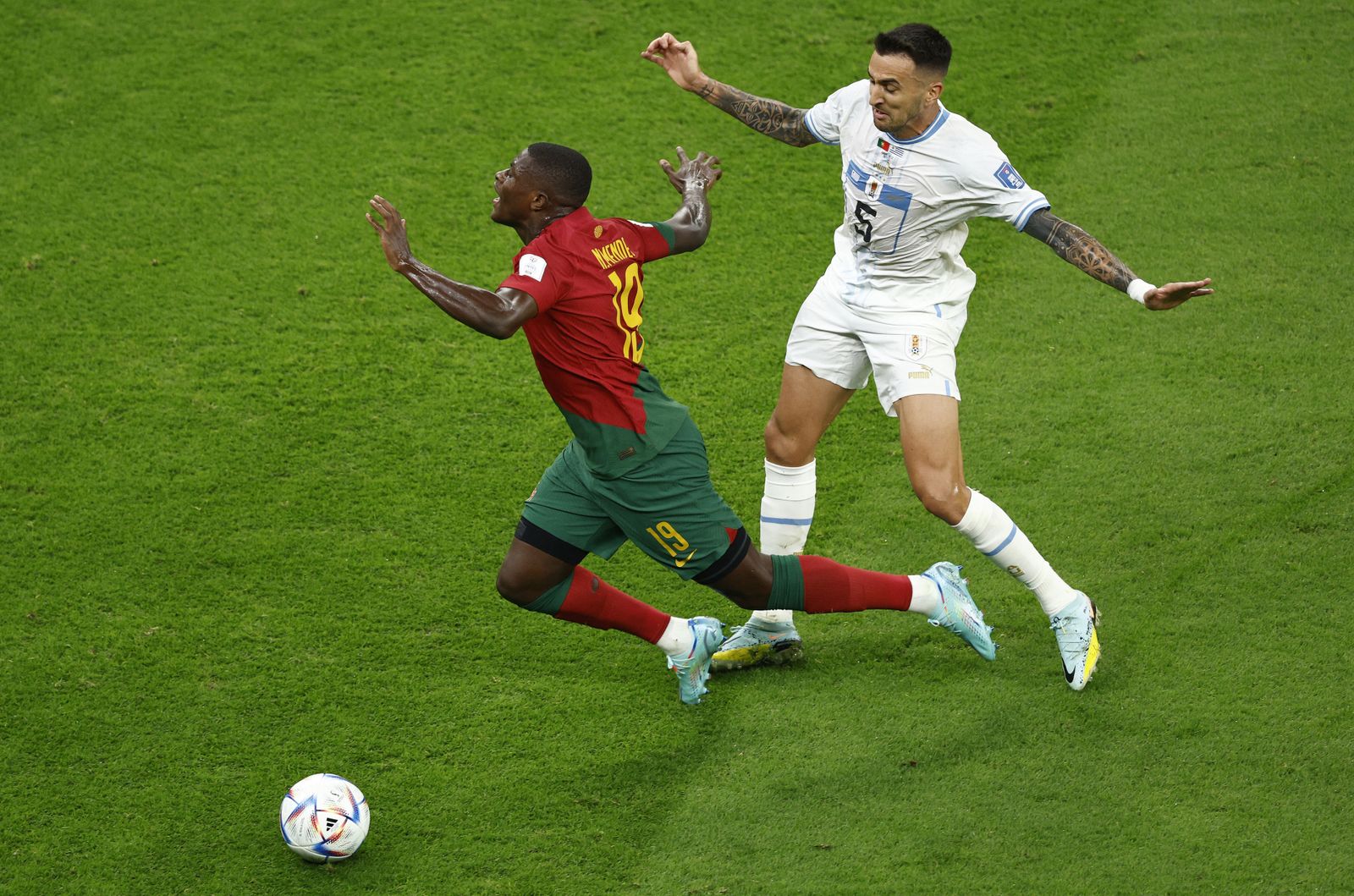 Las imágenes del Portugal - Uruguay