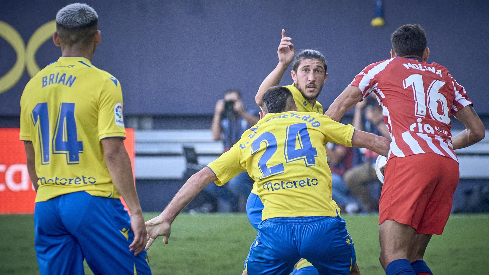 Partido de la victoria del Cádiz CF sobre el Atlético de Madrid