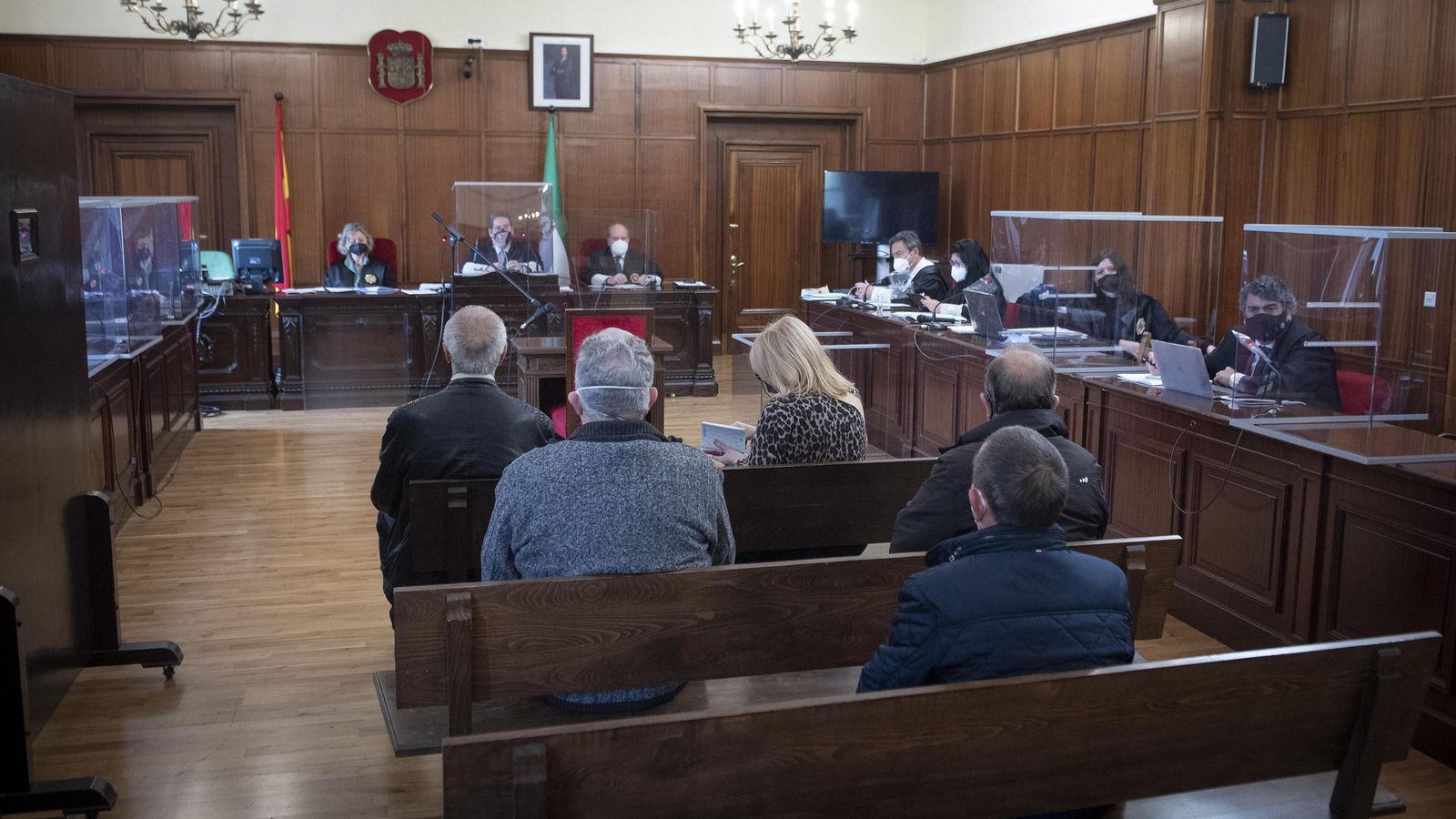 Los cinco acusados por las ayudas a empresa Novomag.