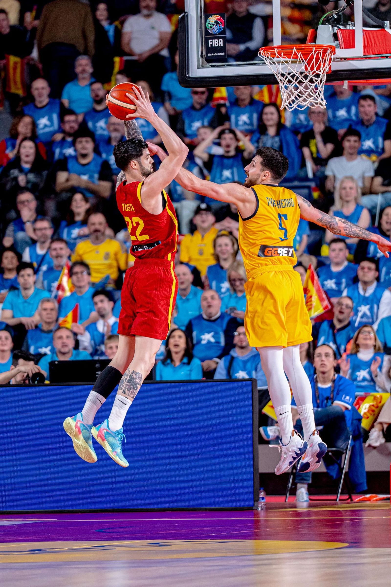 Las mejores fotos del España-Ucrania de baloncesto