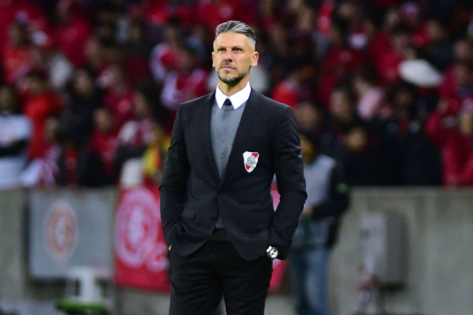Martín Demichelis, con River Plate.