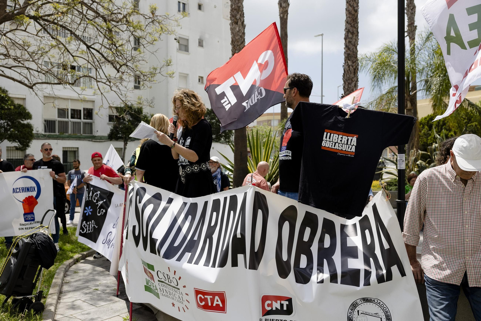 Imágenes de la manifestación del 1 de Mayo en Cádiz
